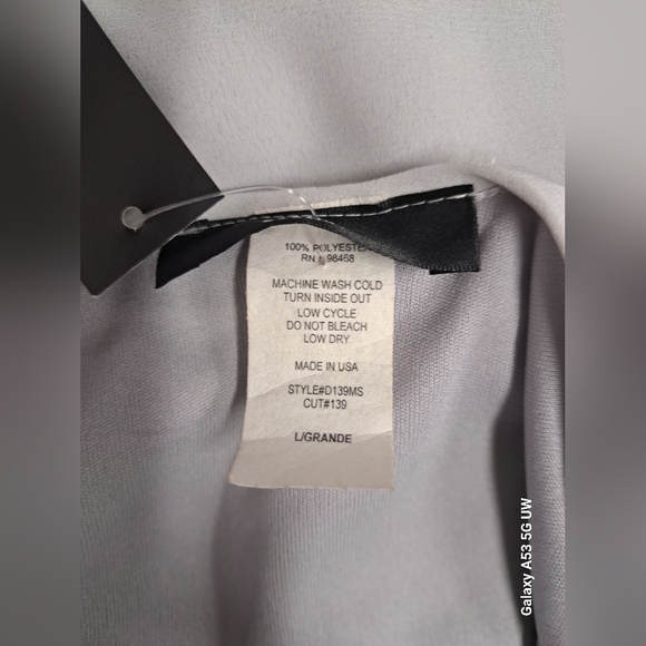 Miso L Swing Tunic Sheer Overlay Lined And Not See Thru New - Picture 5 of 6